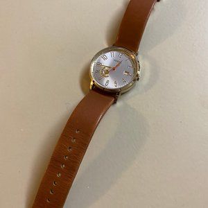 Pink and gold Fossil watch